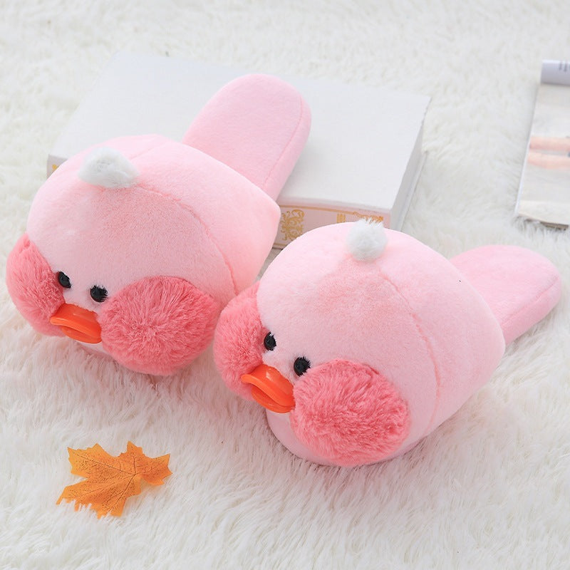 Autumn And Winter Warm Plush Home Indoor Cotton Slippers