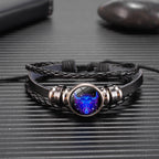 12 Sternzeichen Armband Leuchtendes geflochtenes Design Armband für Männer Frauen Kinder