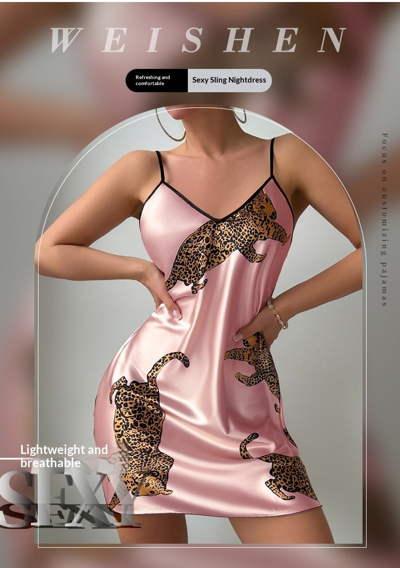 Robe de Nuit en Viscose Fine et Respirante pour Femme
