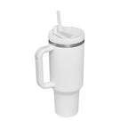 40 oz Becher mit Griff und Strohhalm, isoliert, auslaufsicher, Vakuum-Kaffeetasse aus Edelstahl mit Deckel, konischer Becher, Geschenke für Valentinsliebhaber, geeignet für Auto, Fitnessstudio, Büro, Reisen