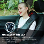 Wireless Neck And Back Massager Shiatsu Deep Kneading Massage Shawl Cervical Relaxing Trapezius Body Massager For Neck Waist Leg