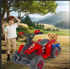 6V Battery Powered Kids Electric Vehicle, Kids Ride On ATV, 4 Wheeler Quad W Headlights, MP3, USB, Volume Control, Large Seat, Electric Ride On Toys Best Gifts For Age 3-6 Years Old