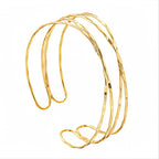 Beliebtes Armband, einfaches, halbkreisförmiges, hohles C-förmiges Armreif, trendiger Allrounder, eleganter Schmuck