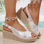 Fish-mouth Wedge Sandals Summer 2026 New Style