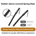 Ropeless Battle Rope Home GymEquipment With Integrated Non-Slip Handles Rubber-Coated Springs For Unisex Indoor Outdoor Training HIlTWorkouts Low-Impact Cardio Training