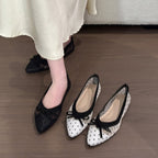 2026 Frühling Herbst Neuheit, Damen hohle Polka Dot Loafers, Fee-Stil Slip-on Outdoor Freizeitschuhe, vielseitige Arbeits- und Fahr-Mokassins