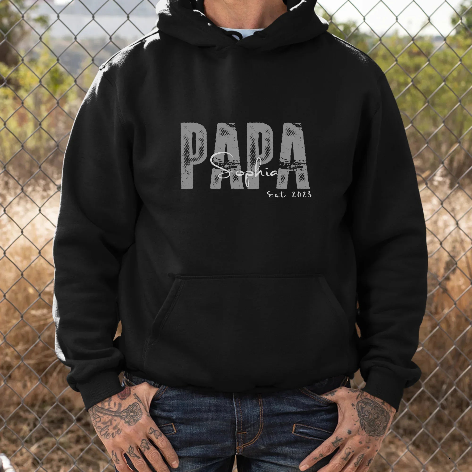 PAPA Hoodie SOLID ROCKS personalisiert