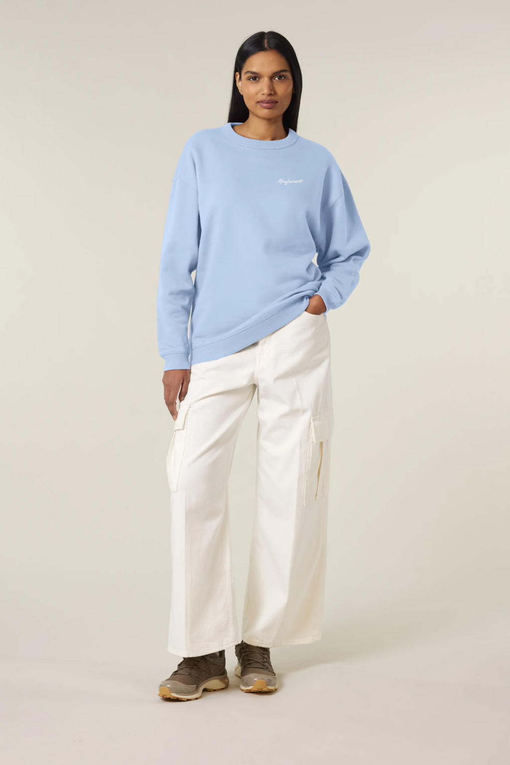 White Label Stick Oversize Damen Crewneck Sweatshirt