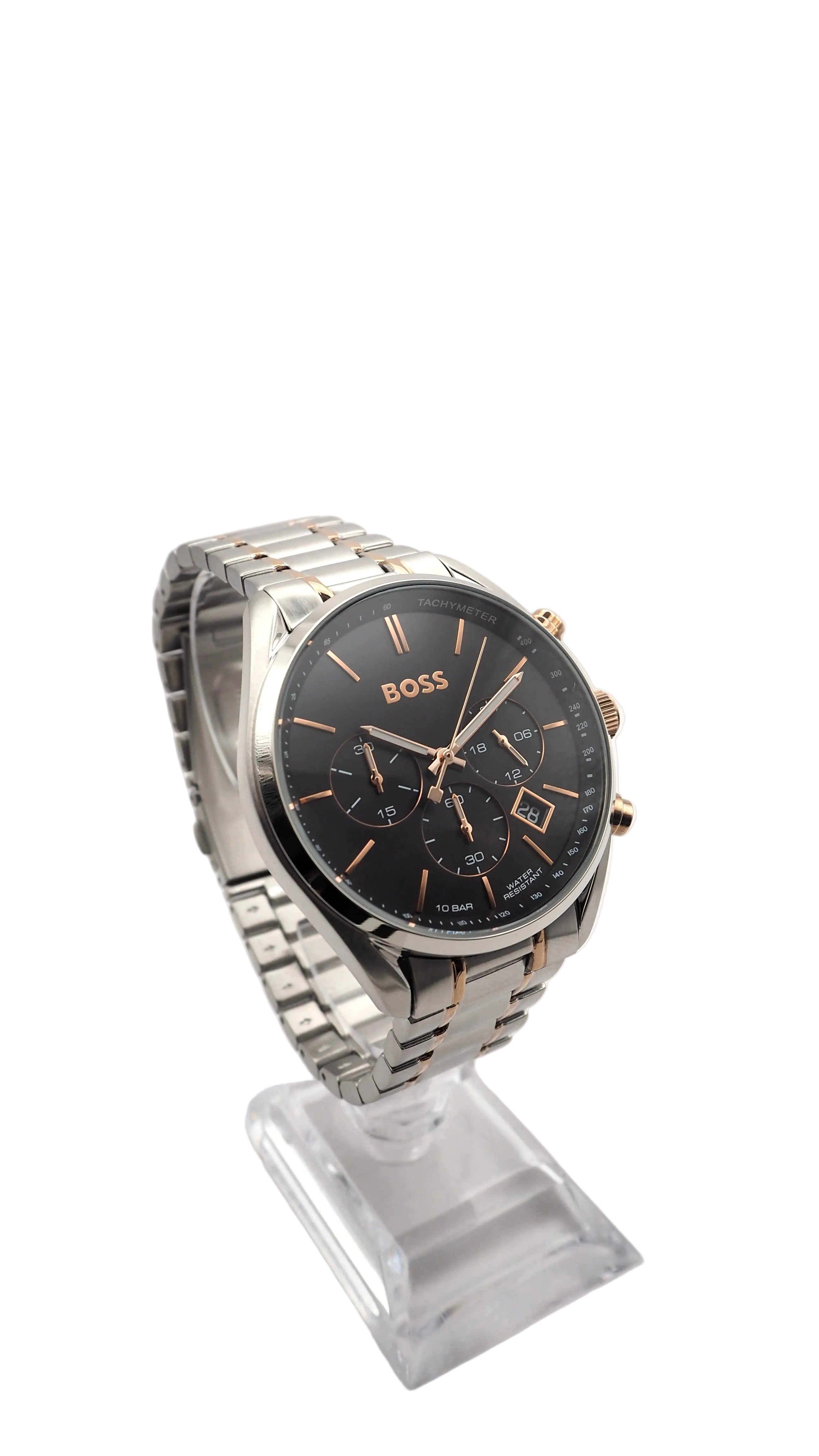 Boss Champion Chronograph 1513819 Herrenuhr Edelstahl Silber Neu OVP