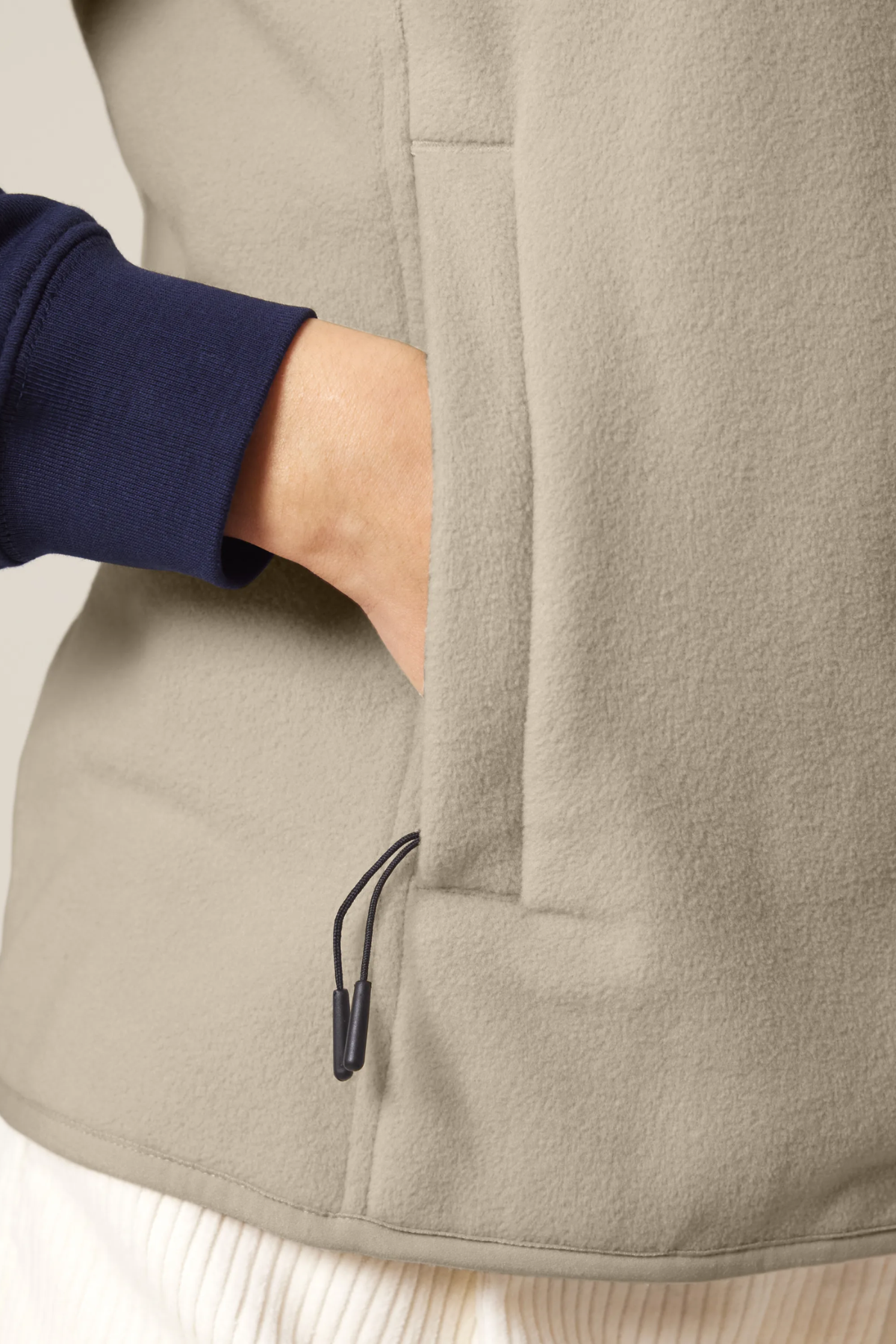 White Label Stick Damen ärmellose Fleece-Jacke