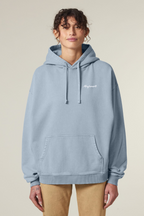 White Label Stick Oversize Garment-Dyed-Hoodie