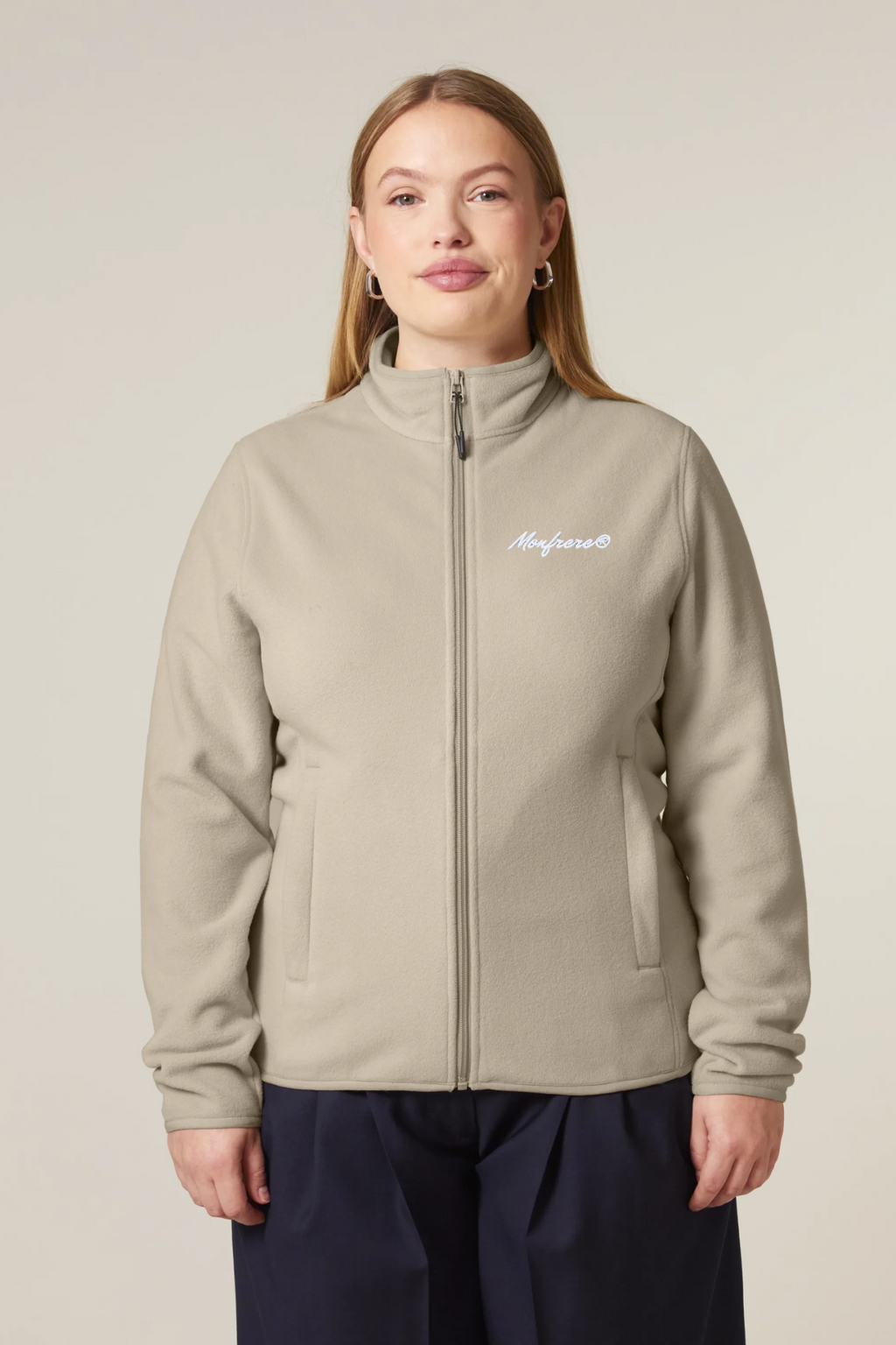 White Label Damen-Fleecejacke mit Stickerei