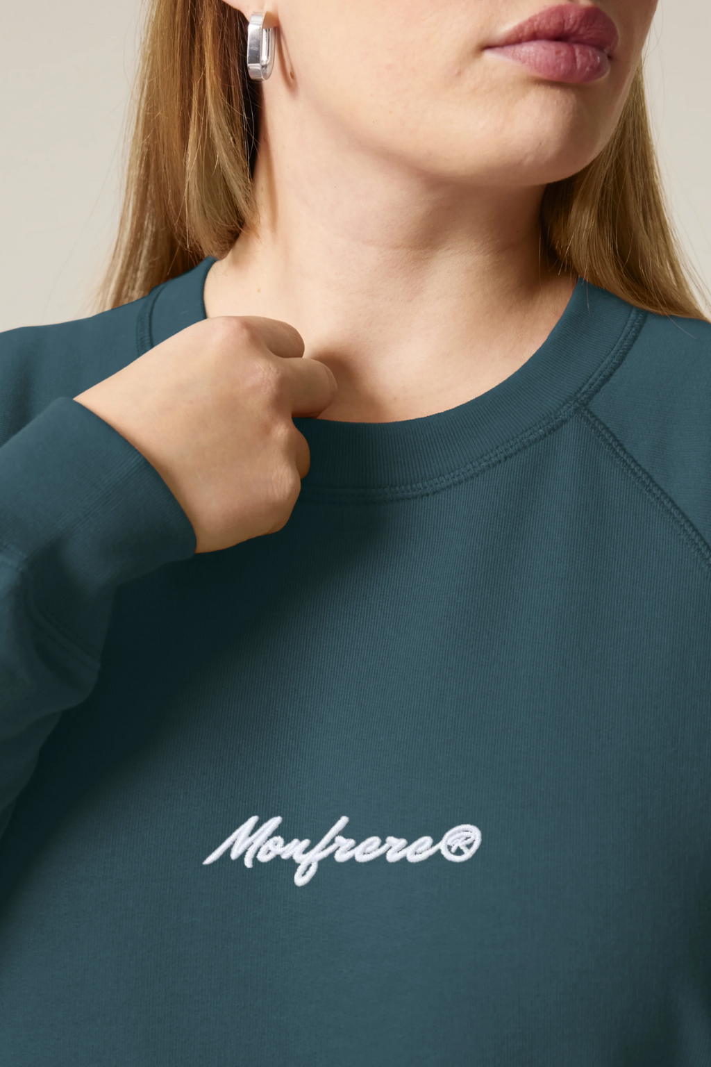 White Label Damen-Raglan-Sweatshirt mit Stickerei