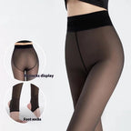 Water Light Socken Schwarz Durchsichtige Einteiler Hose Gefütterte Dickere