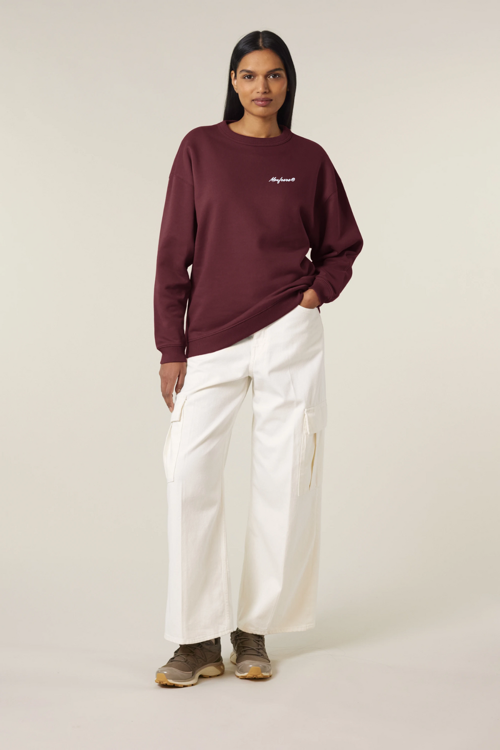 White Label Stick Oversize Damen Crewneck Sweatshirt