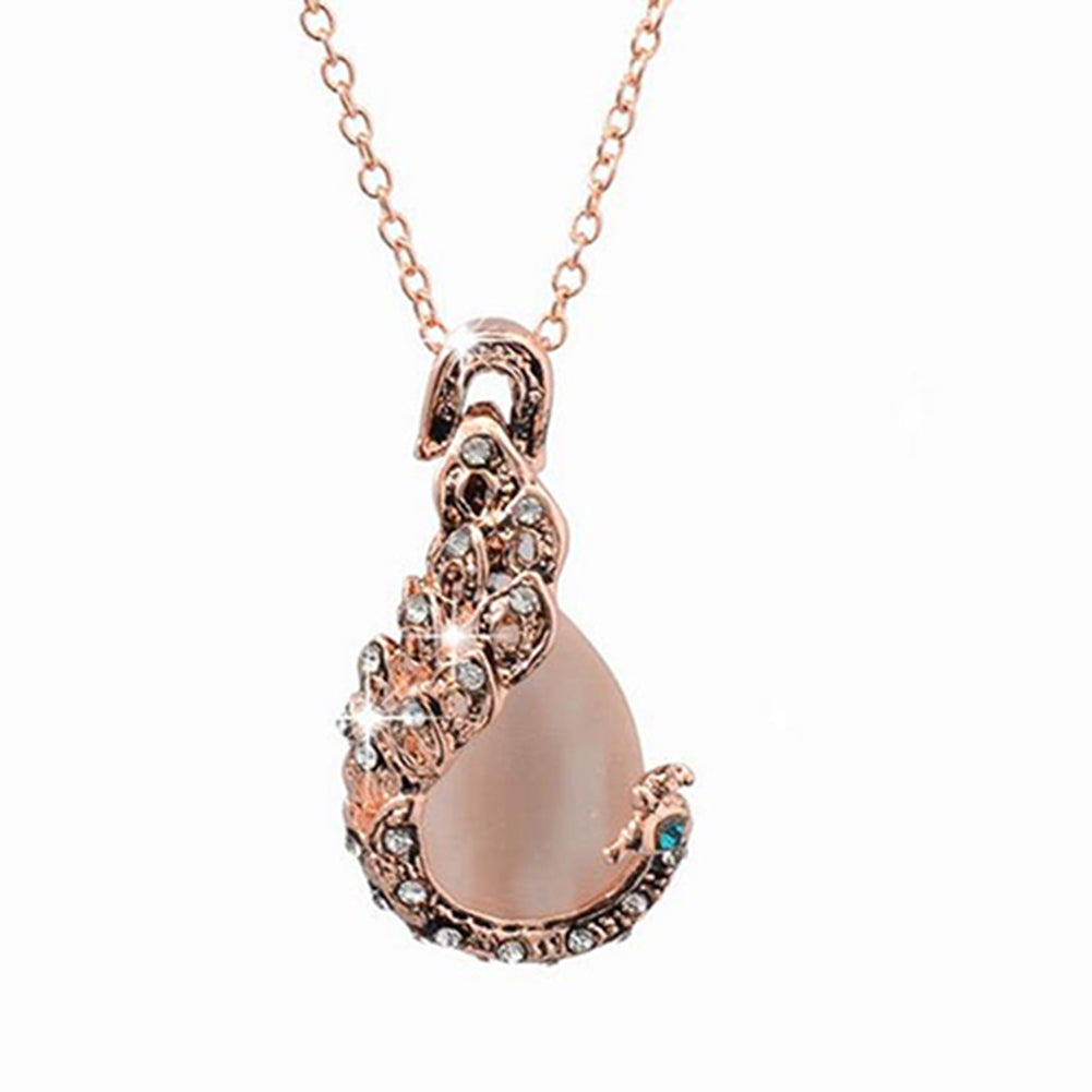 Collier et boucles d'oreilles goutte d'eau rétro avec diamants - Ensemble de deux pièces