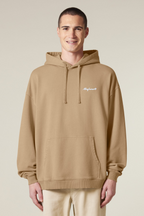 White Label Stick Oversize Garment-Dyed-Hoodie