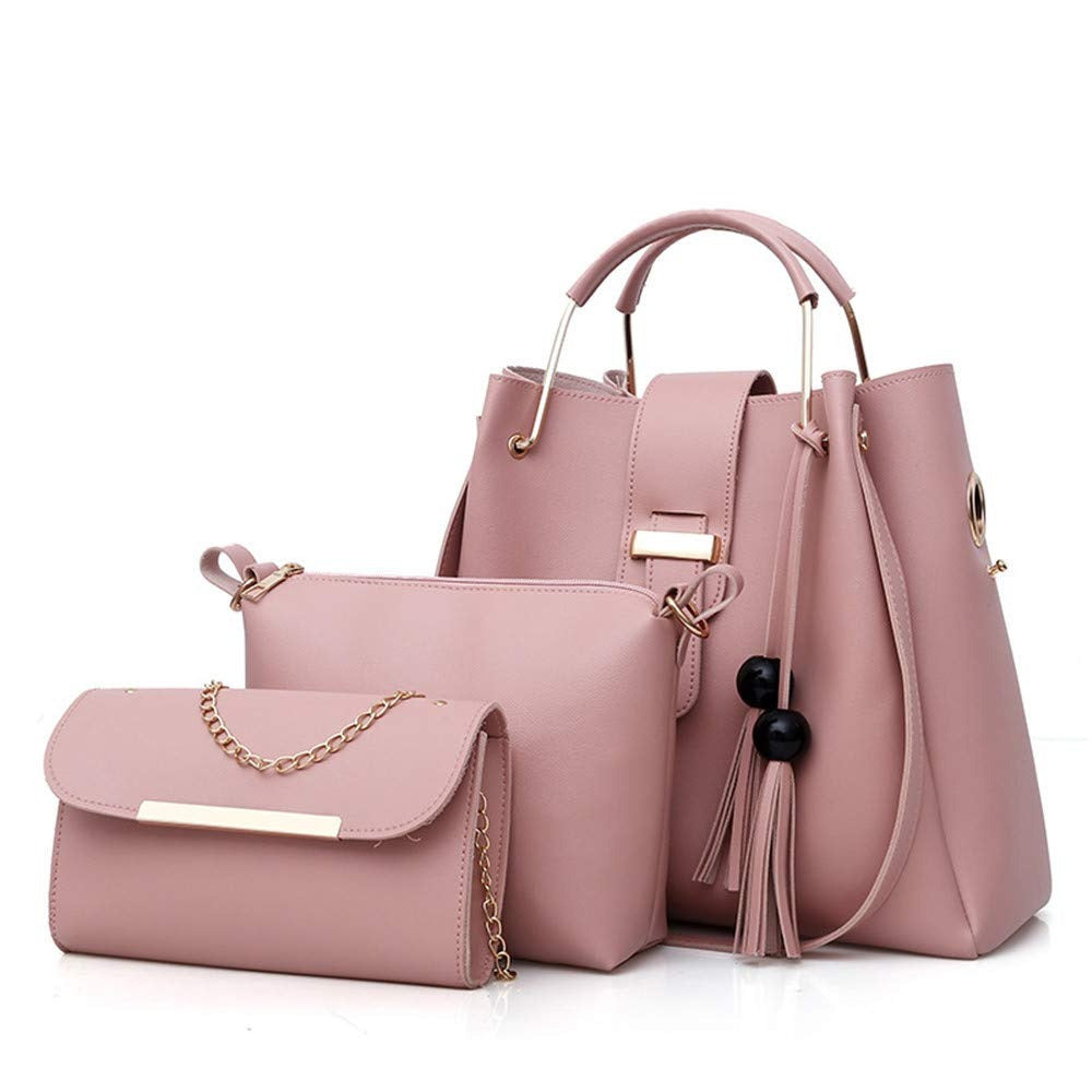 Sac à main et sac à main pour femme, lot de 3, sac à bandoulière, fourre-tout, pochette, sac à anse, sac à bandoulière