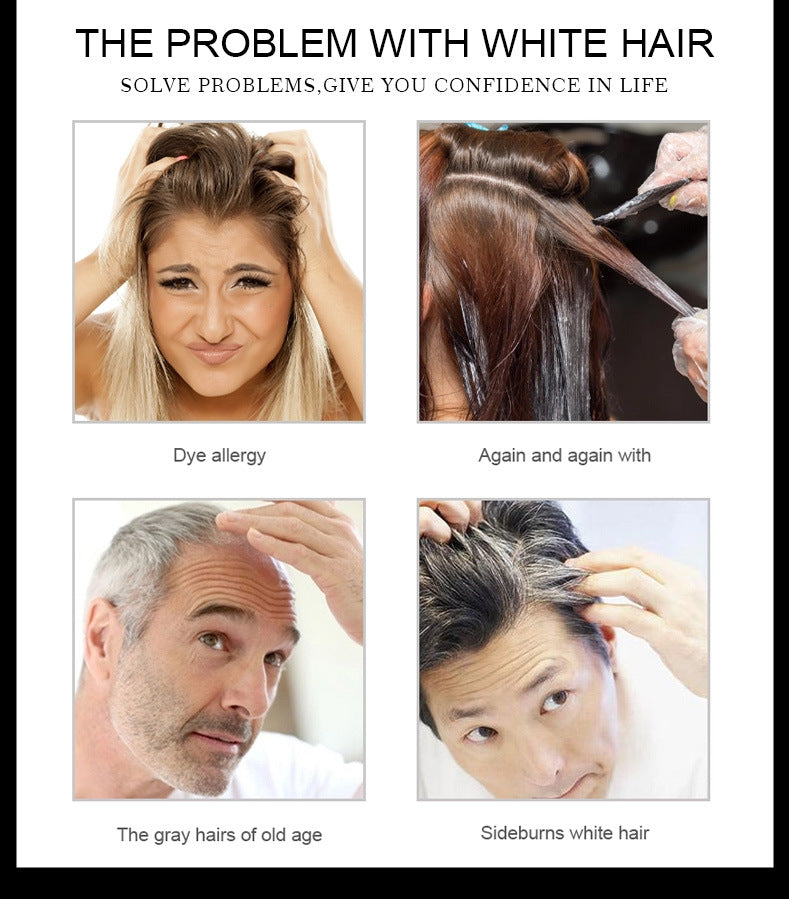 Crayon colorant pour cheveux Crème colorante botanique pour cheveux
