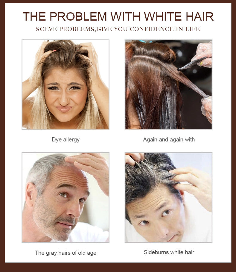Crayon colorant pour cheveux Crème colorante botanique pour cheveux