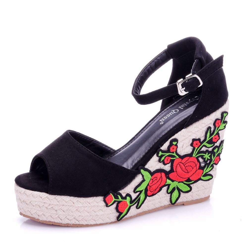 Sandales Compensées Femme Été Mode Tendance Bout Ouvert Talon Aiguille Boucle Travail Loisirs Sandales pour Dames