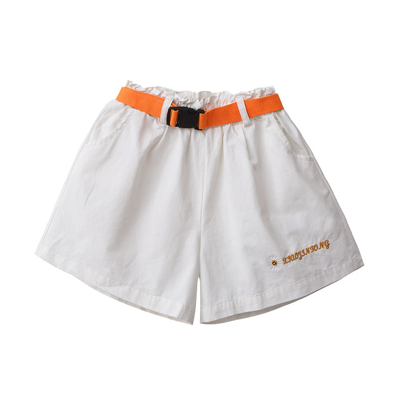 Children's Short-sleeved Shorts Suit Cotton T-shirt Boys And Girls Suit