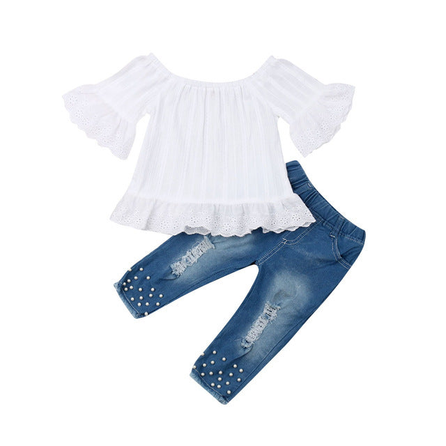 Hemd Shorts Mädchen Kinder Kleidung für Baby-Set Kinder