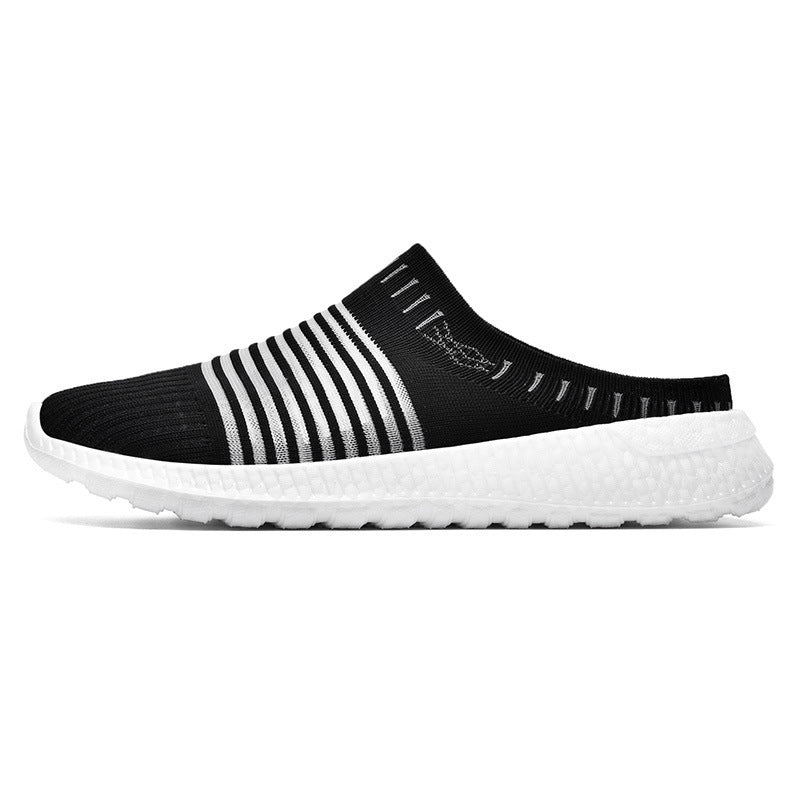 Sandales mi-mules en maille respirante pour hommes