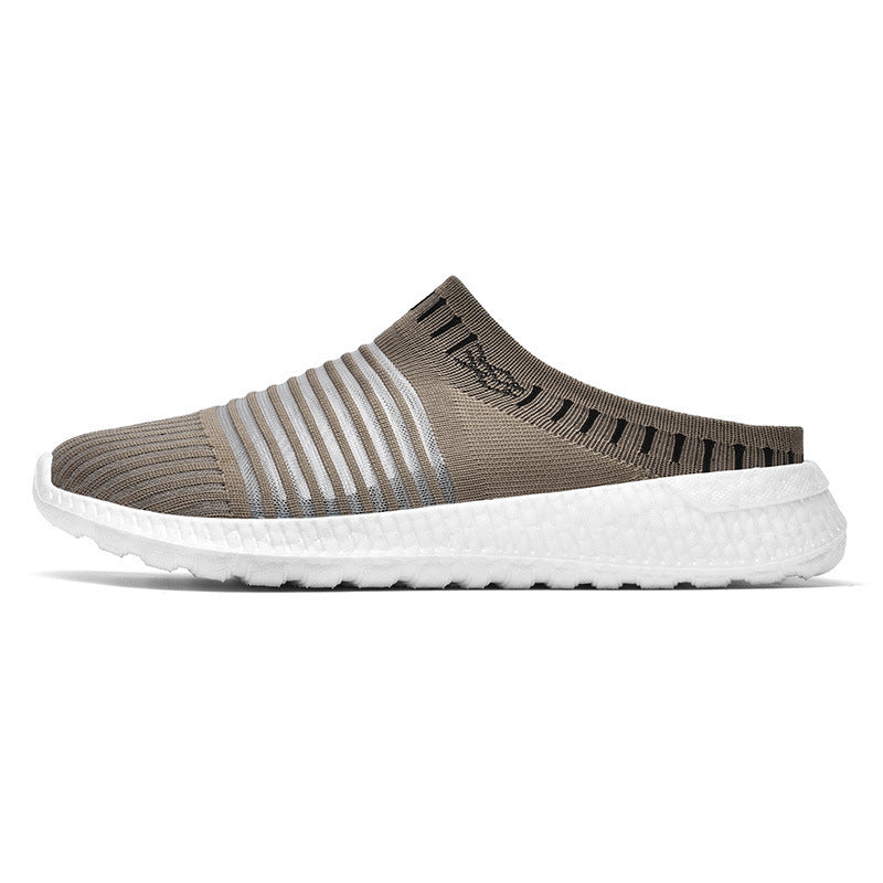 Sandales mi-mules en maille respirante pour hommes