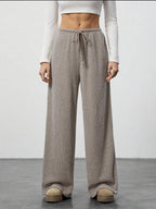 Women's Solid-color Casual Straight-leg Pants