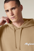 White Label Stick Oversize Garment-Dyed-Hoodie