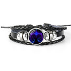 12 Sternzeichen Armband Leuchtendes geflochtenes Design Armband für Männer Frauen Kinder