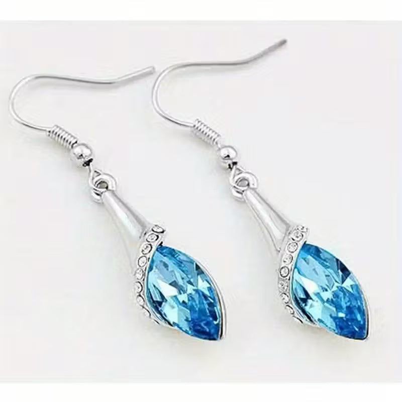 Melek su gözü kolye küpe takı seti