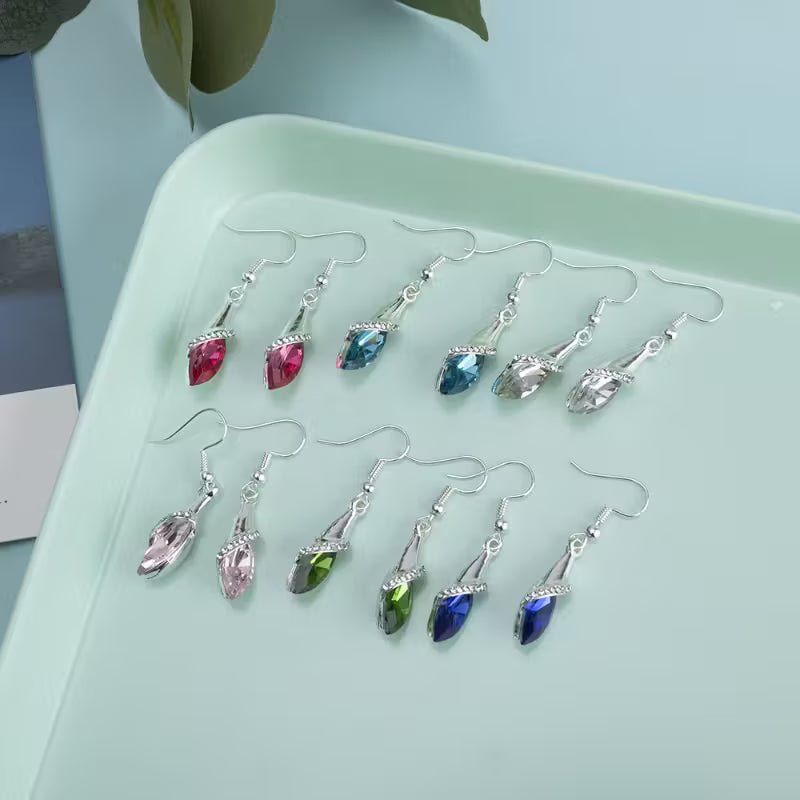 Melek su gözü kolye küpe takı seti