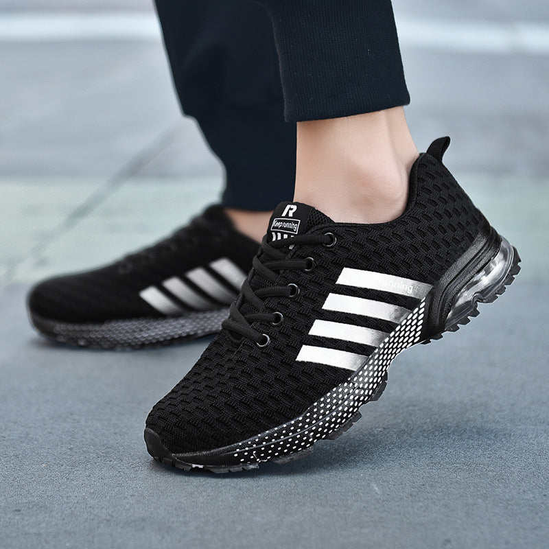 Chaussures de sport couple best-seller Chaussures de course respirantes en mesh pour hommes et femmes en extérieur Chaussures de sport de fitness et de jogging