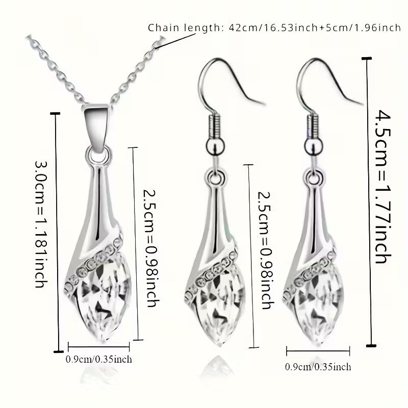 Melek su gözü kolye küpe takı seti