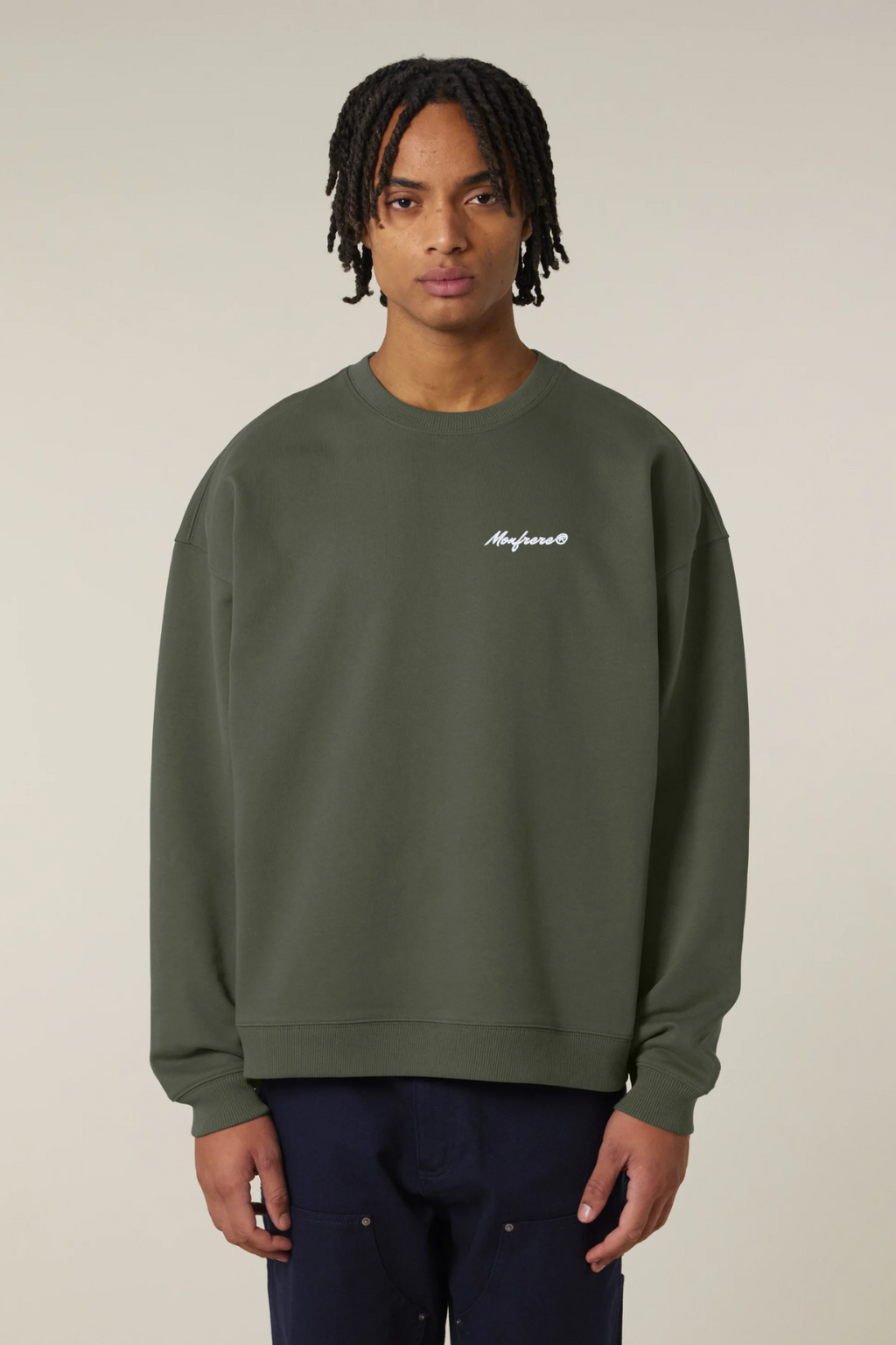 White Label Stick Oversize-Rundhals-Sweatshirt