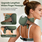 Bionischer Finger-Nacken- und Schultermassager, kabelloser zervikaler Trapezius-Knet-Massageschal mit bürstenlosem Motor
