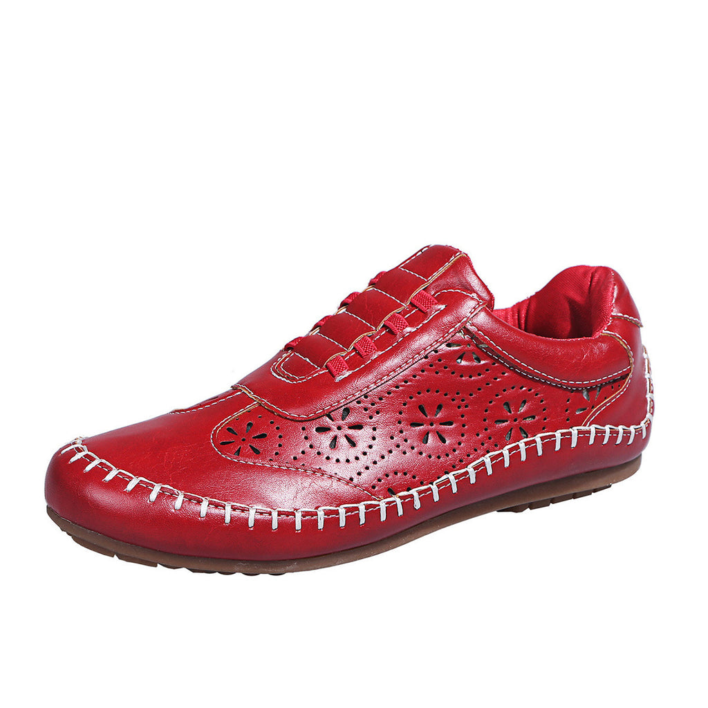 Bout Rond Creux Semelle Souple Chaussures Plates Décontractées pour Femmes