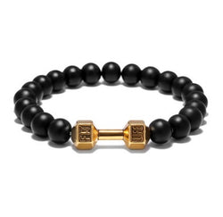 FIT LIFT Metall-Hantel-Perlenarmband Schmuck