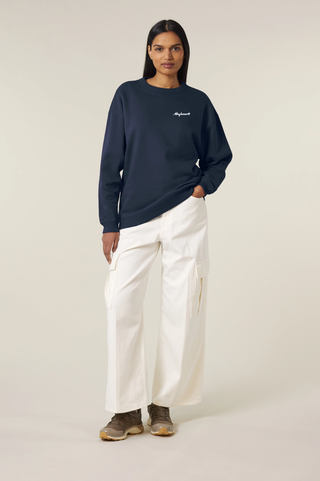 White Label Stick Oversize Damen Crewneck Sweatshirt