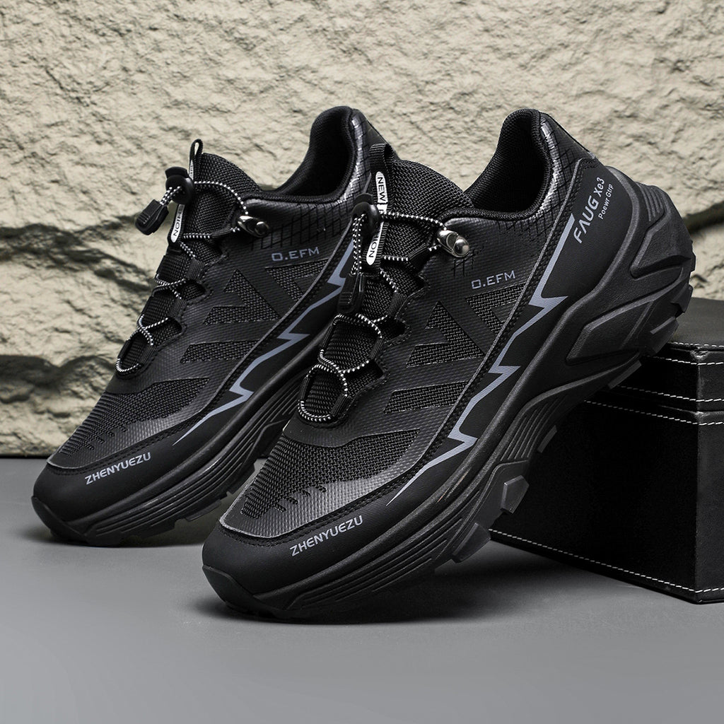 Herren Colorblock Sneaker Outdoor Freizeit Bergsteigen Wandern Lauf-Sportschuhe