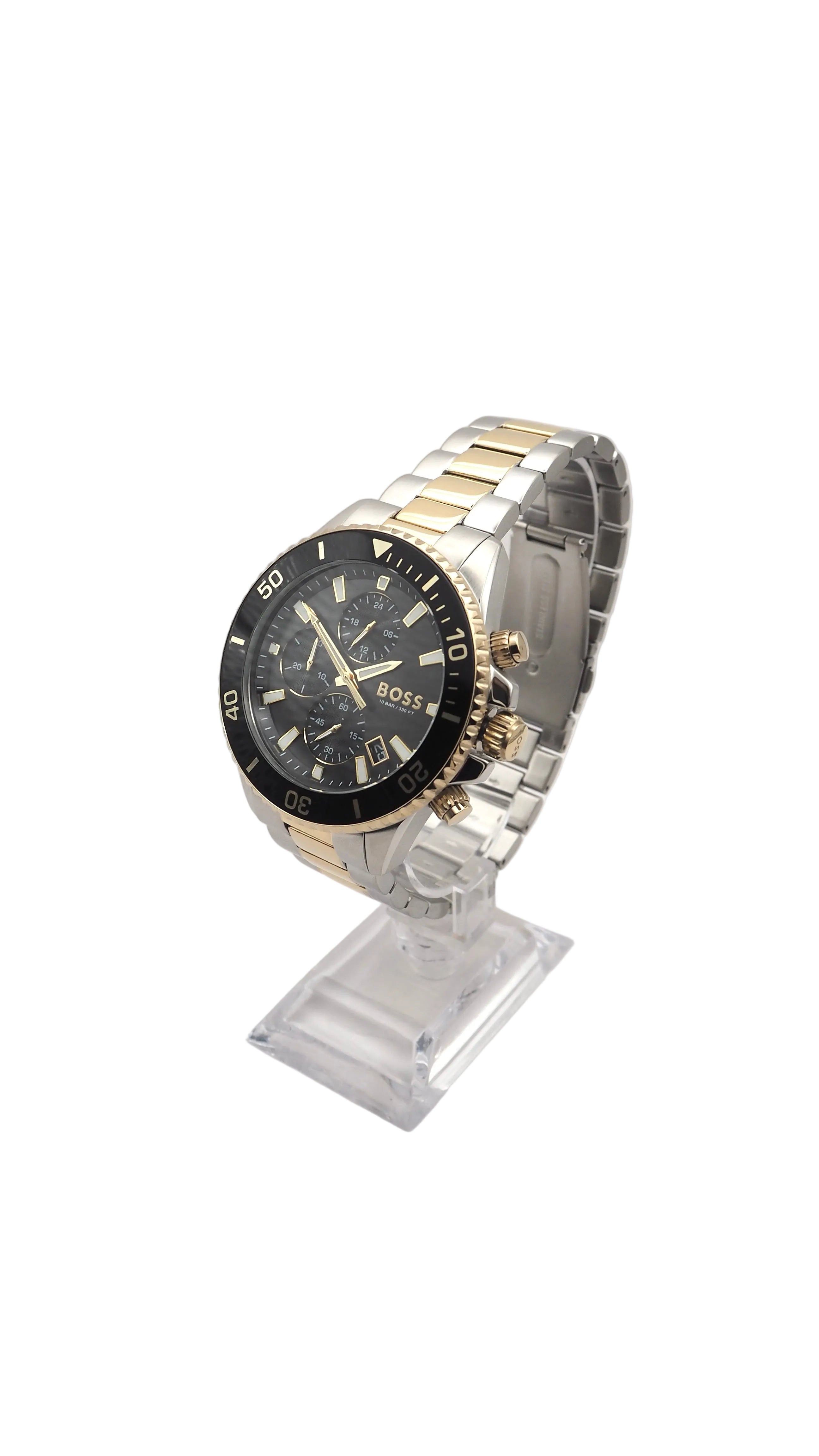 Boss Admiral Chronograph 1513908 Herrenuhr Edelstahl Silber Neu OVP