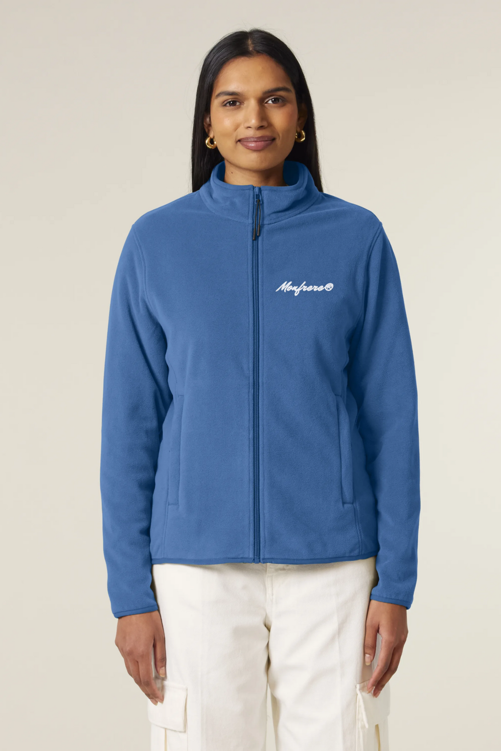 White Label Damen-Fleecejacke mit Stickerei