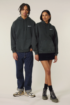 White Label Stick Oversize Garment-Dyed-Hoodie