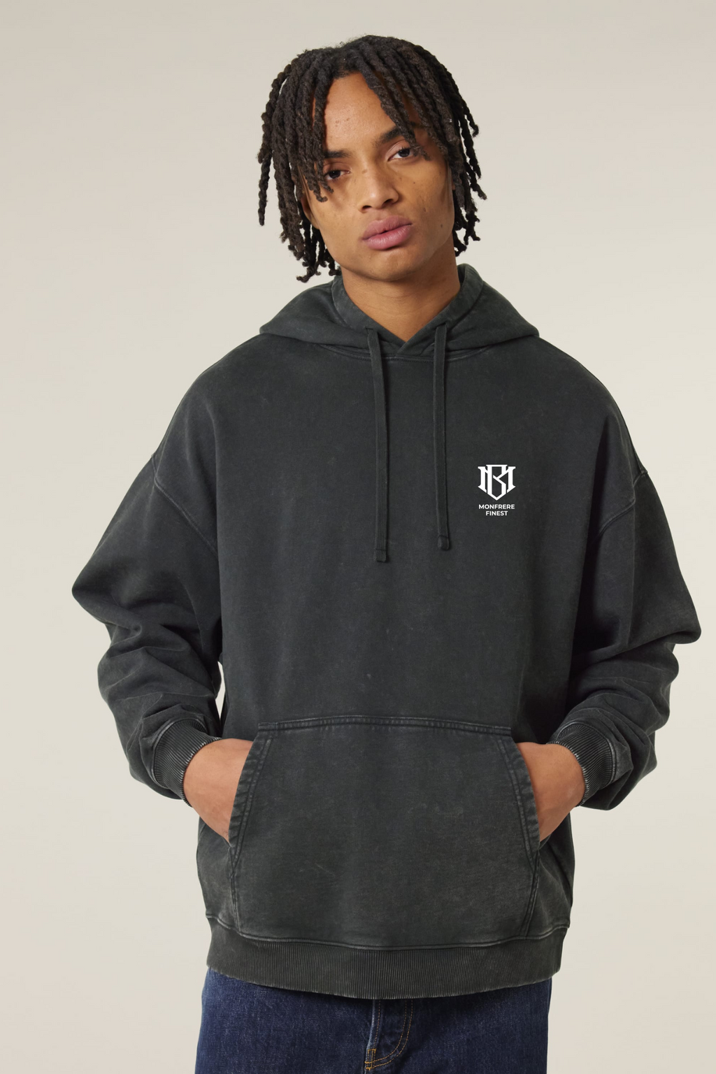 MONFRERE FINE Oversize Garment-Dyed-Hoodie-Sweatshirt