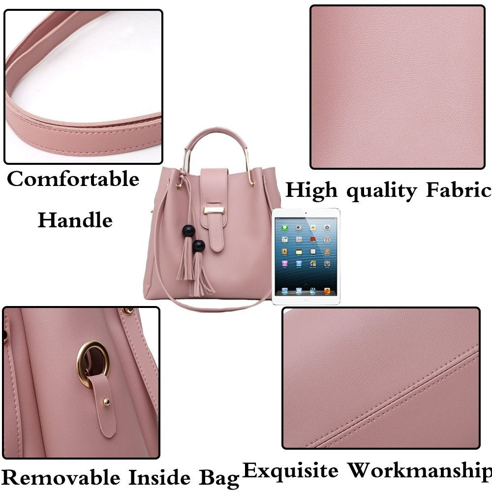 Sac à main et sac à main pour femme, lot de 3, sac à bandoulière, fourre-tout, pochette, sac à anse, sac à bandoulière