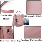 Damen Geldbörse und Handtasche 3-teiliges Taschenset Quasten Tragetasche Clutch Umhängetasche Henkeltasche