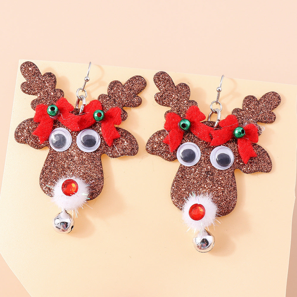 Nouvelles boucles d'oreilles sapin de Noël Boucles d'oreilles en feutre