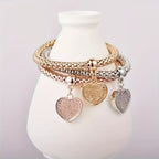 3 Boho-Chic-Armbänder mit Lebensbaum-Motiv – Vintage-Stil, Zinklegierung, zart
